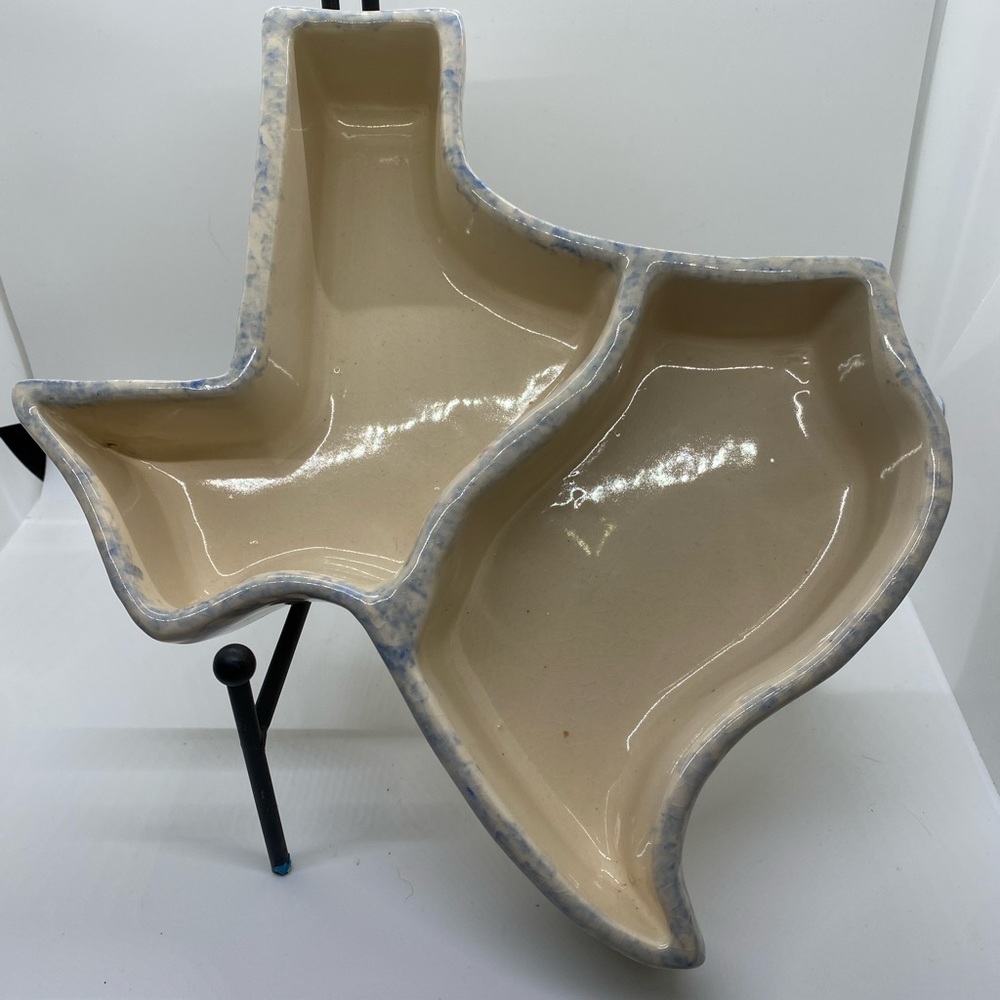Glazed Ceramic Texas Dish